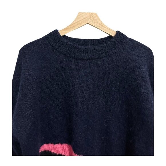 Zadig & Voltaire Tony‎ Mohair Sweater, Blue/Pink, Size S - Picture 11 of 14